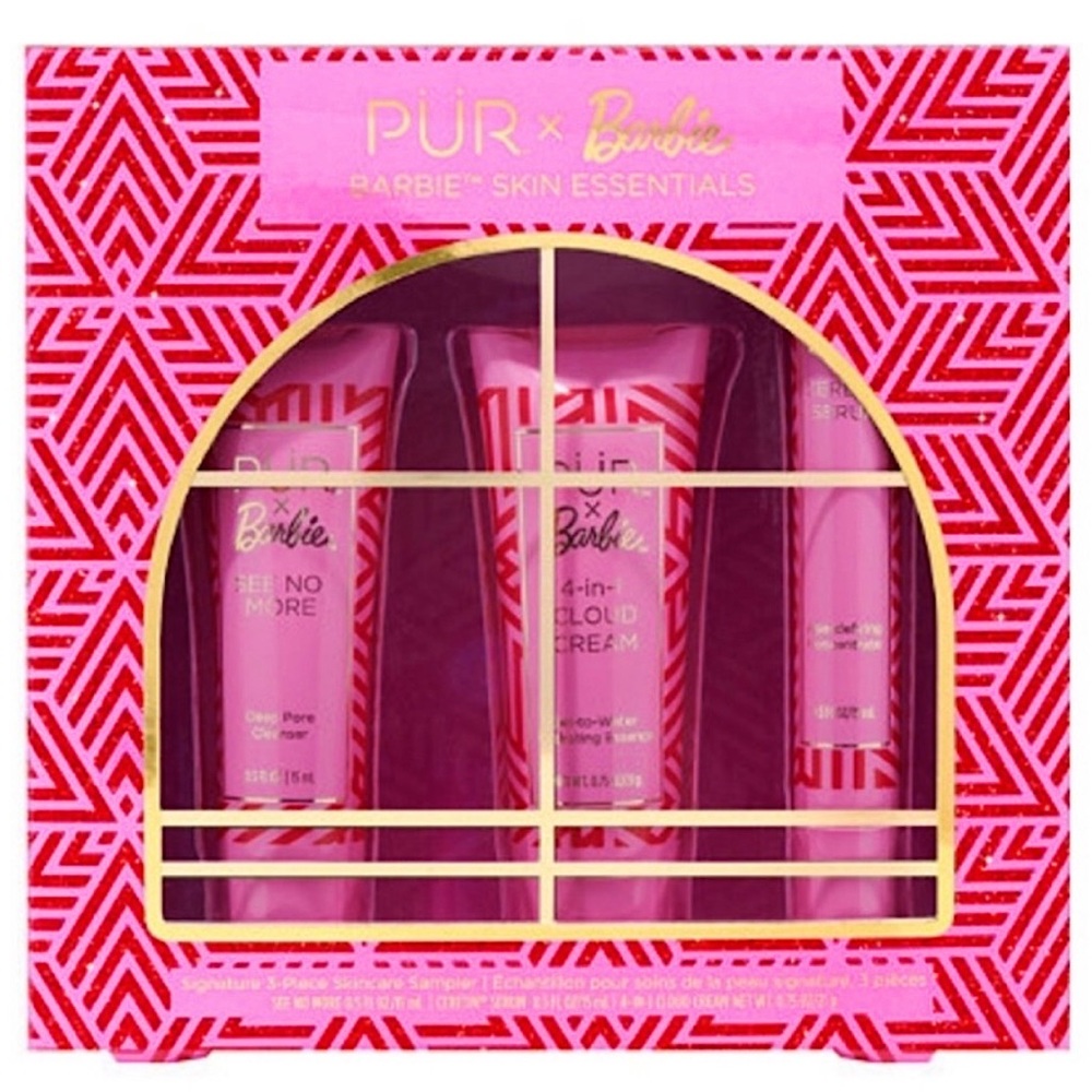 BNIB | PUR x BARBIE SKIN ESSENTIALS ( 3 PIECE ) SKINCARE SET | LIMITED EDITION